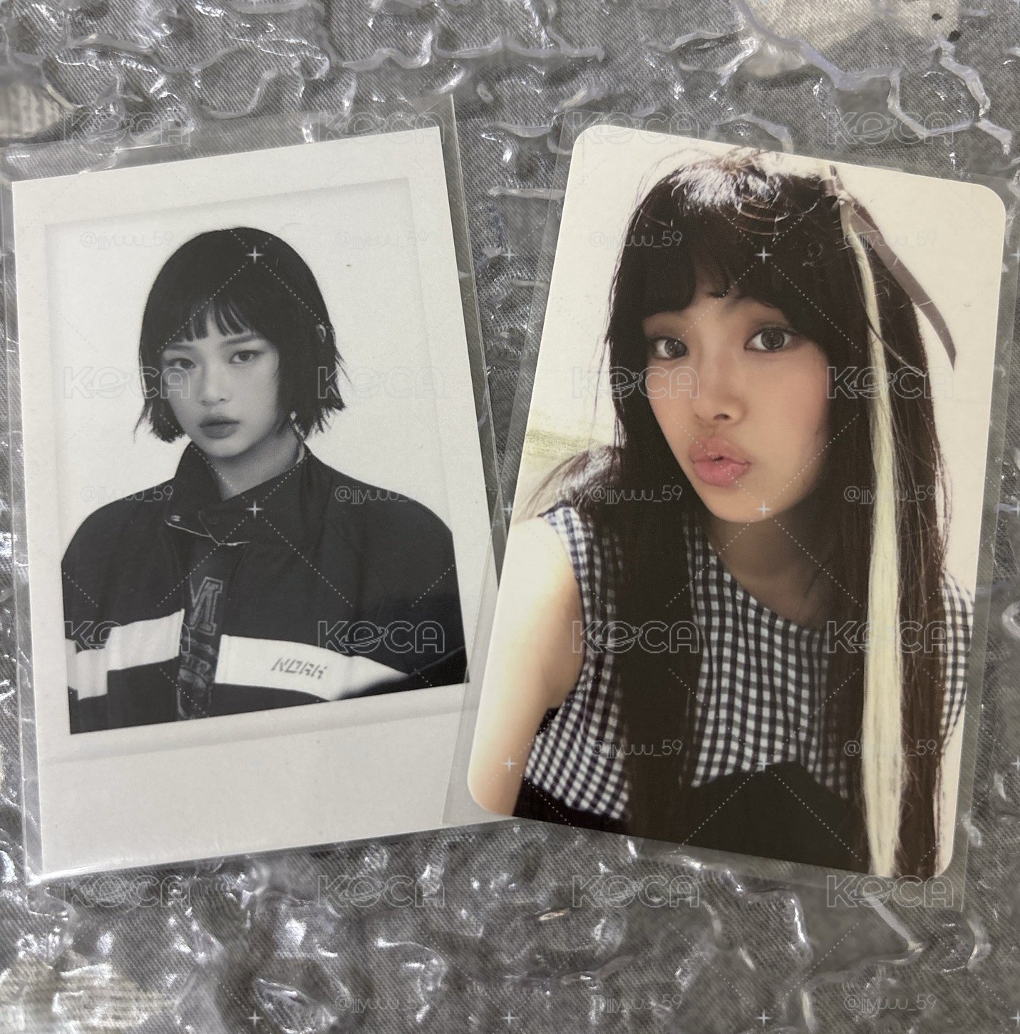 am hanni拍立得 綁 hyein年曆卡