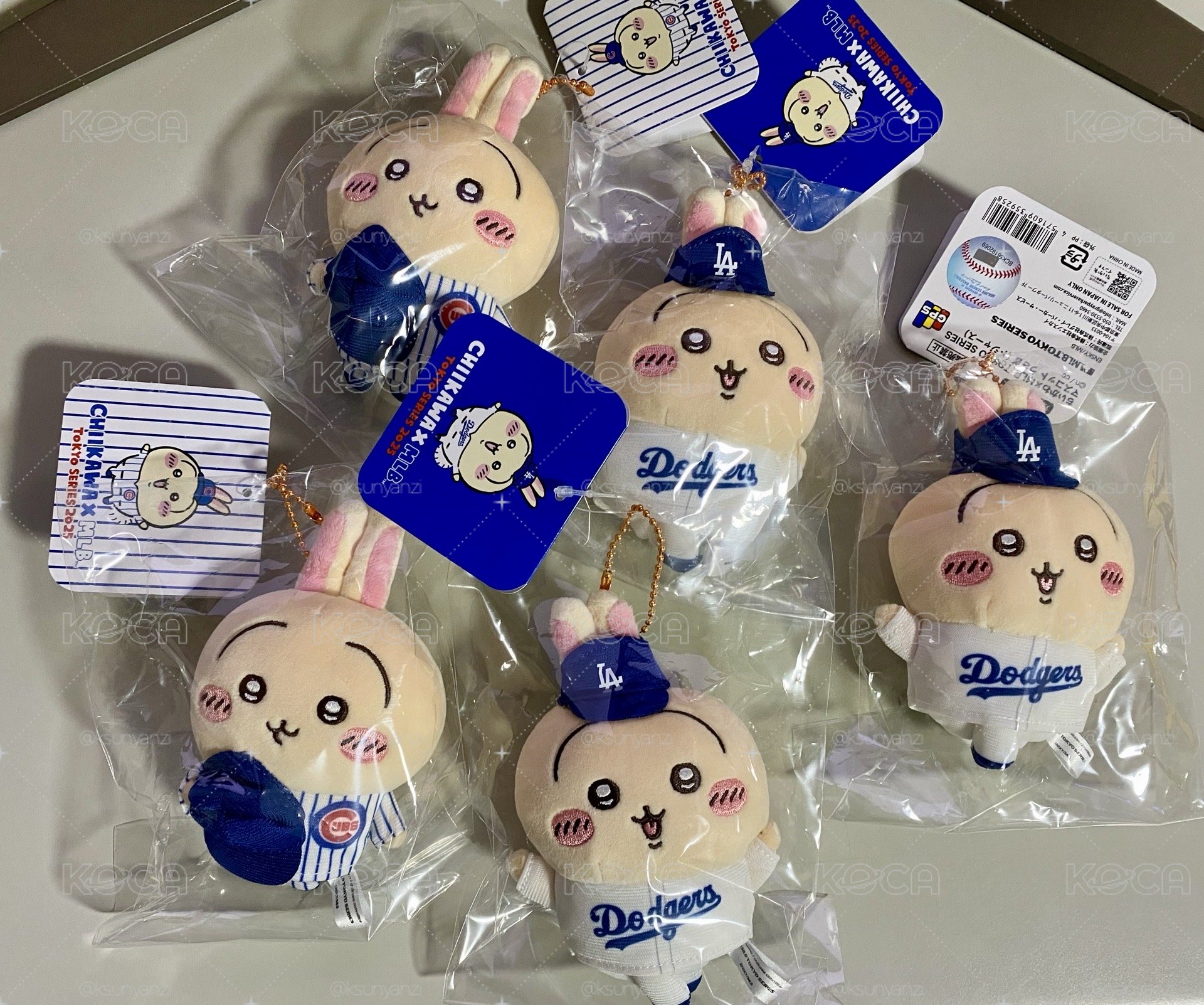 全新現貨 吉伊卡哇 MLB棒球 兔兔 日版