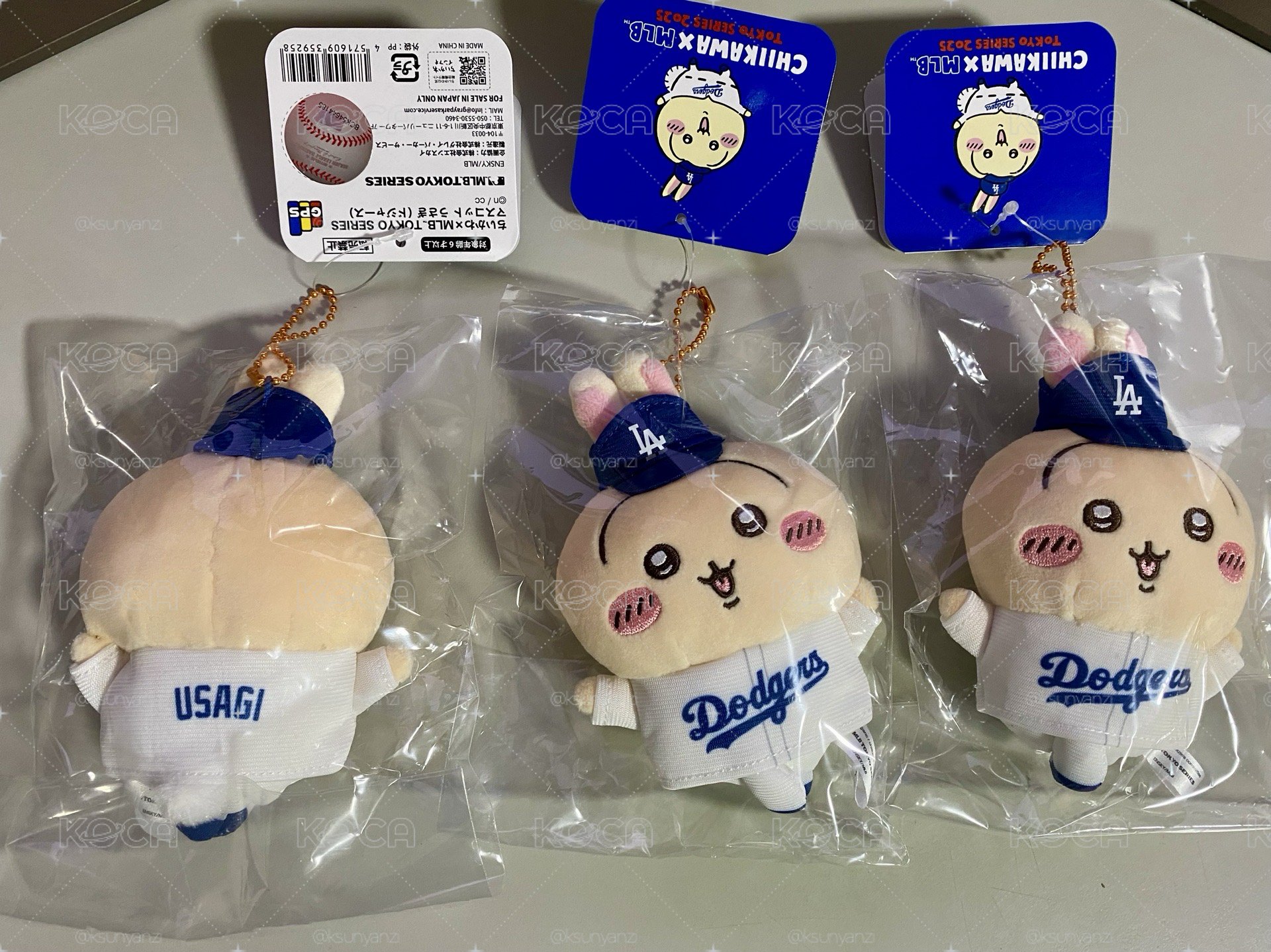 全新現貨 吉伊卡哇 MLB棒球 兔兔 日版