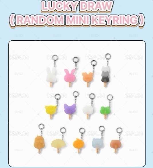 ［線下］全新未拆Lucky Draw (Random Mini Keyring)隨機冰棍吊飾