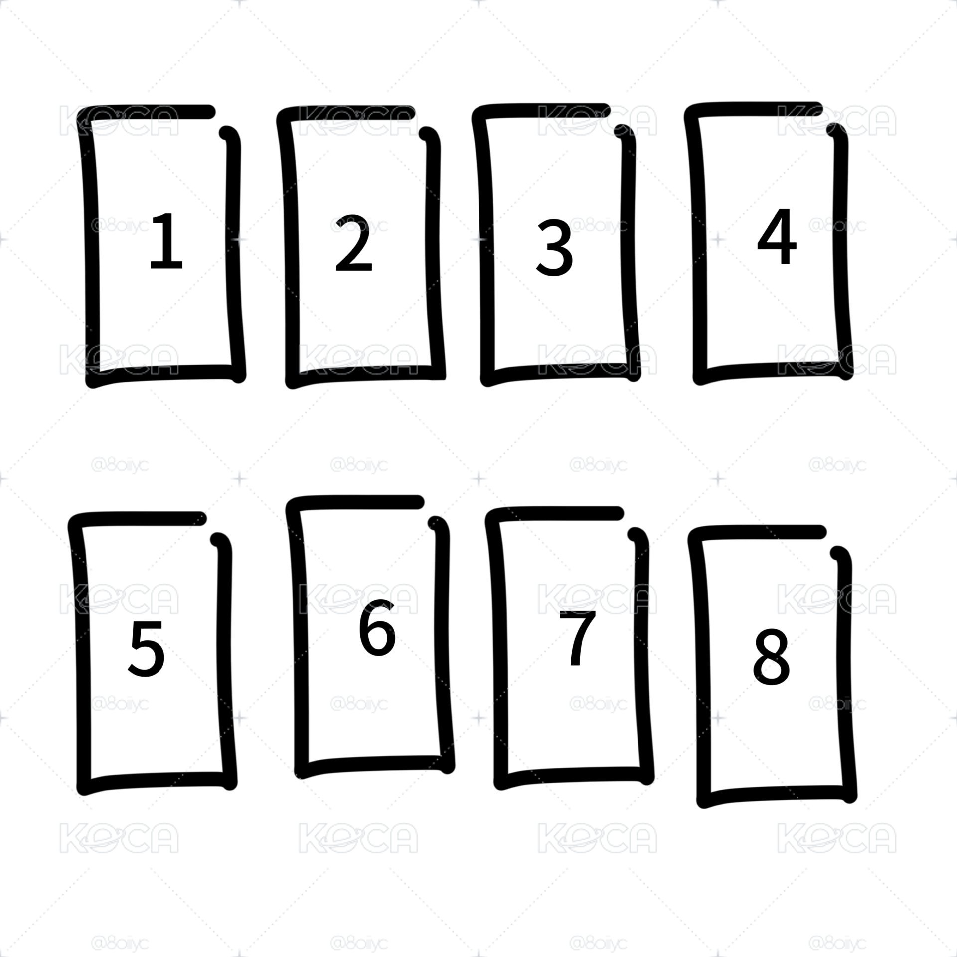 數字順序示意圖