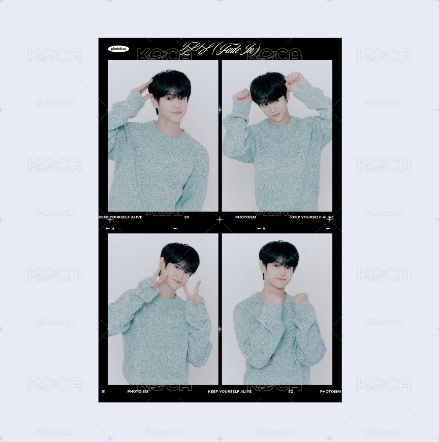 YANG YOSEOP Fade in snapism 人生四格卡 代印