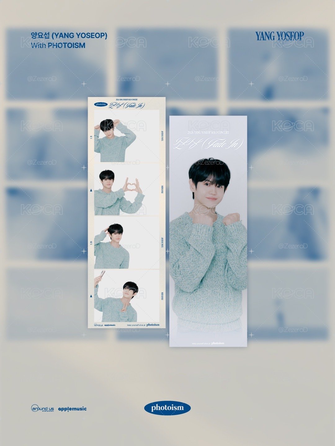 YANG YOSEOP Fade in  photoism 人生四格卡 代印