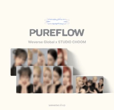 LE SSERAFIM PUREFLOW wvs studio choom 特典卡 PB 單封 ver.