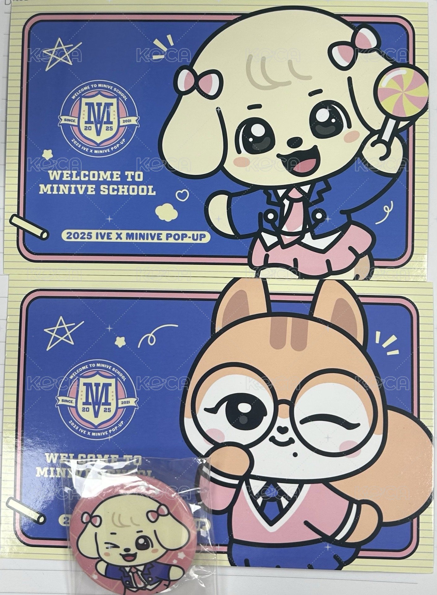 兪真秋天明信片+兪真徽章