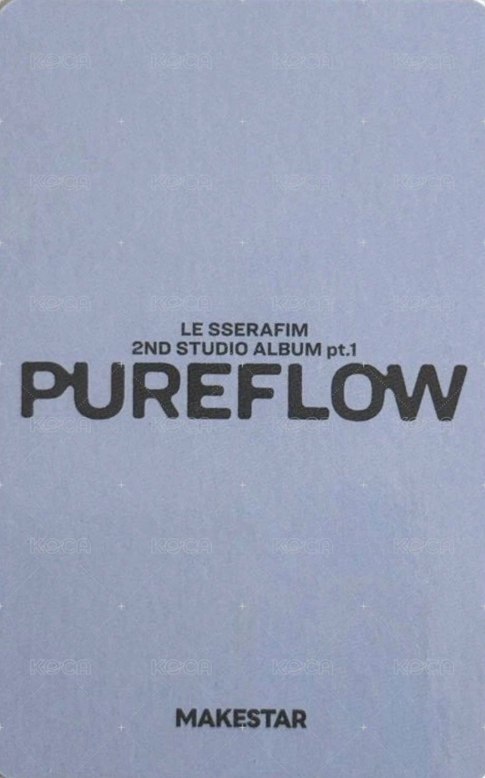 PUREFLOW ms 單封預售 特典卡  背面