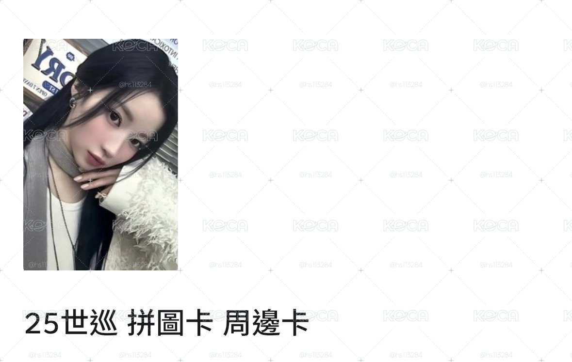 25世巡 拼圖卡 周邊卡（非現）
