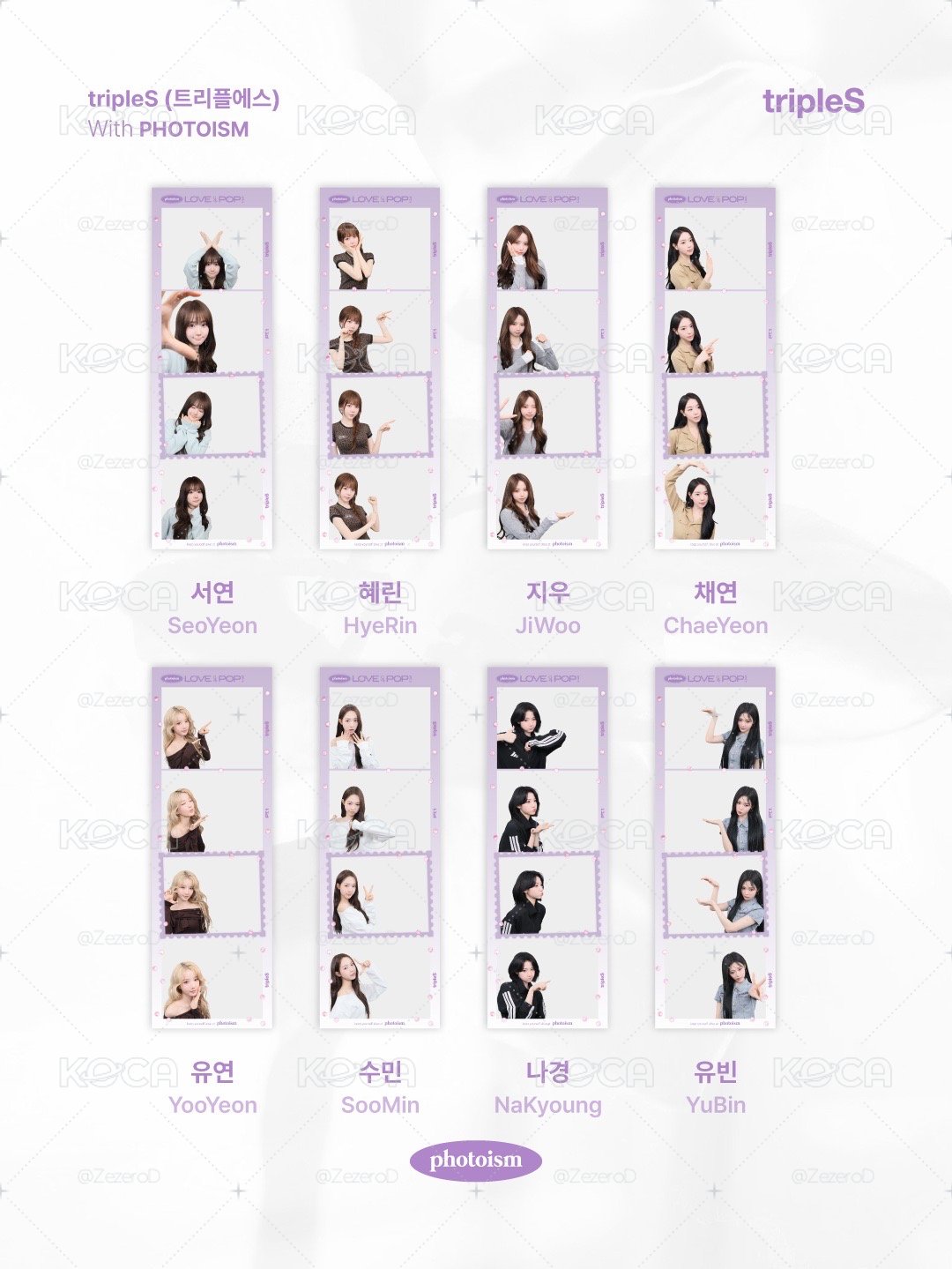tripleS 26大隊 photoism 人生四格卡 代印