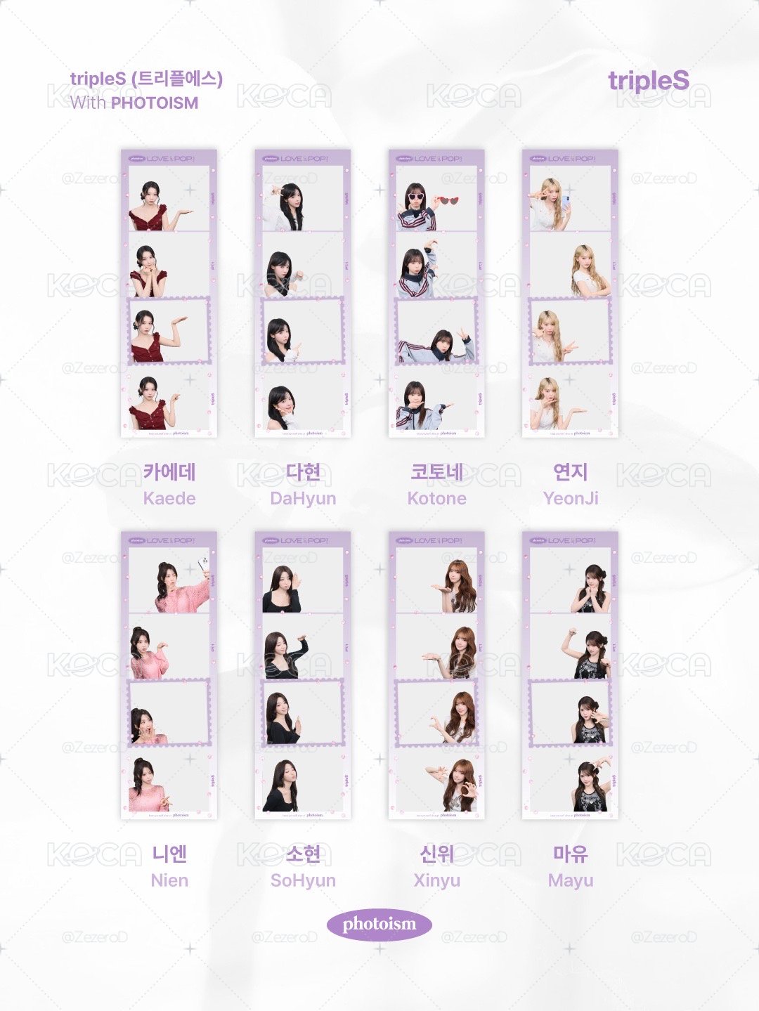 tripleS 26大隊 photoism 人生四格卡 代印