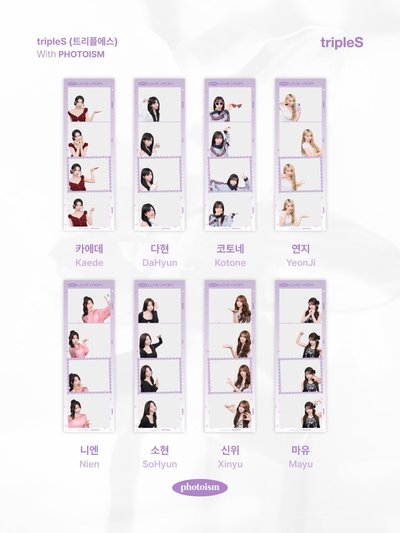 tripleS 26大隊 photoism 人生四格卡 代印