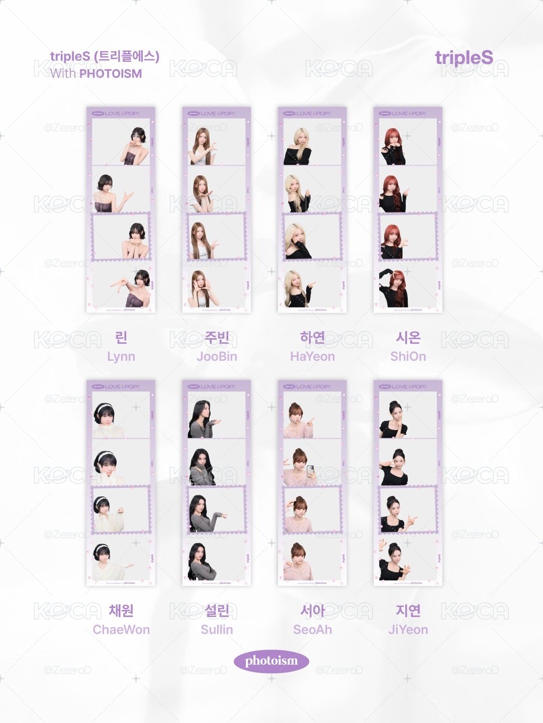 tripleS 26大隊 photoism 人生四格卡 代印