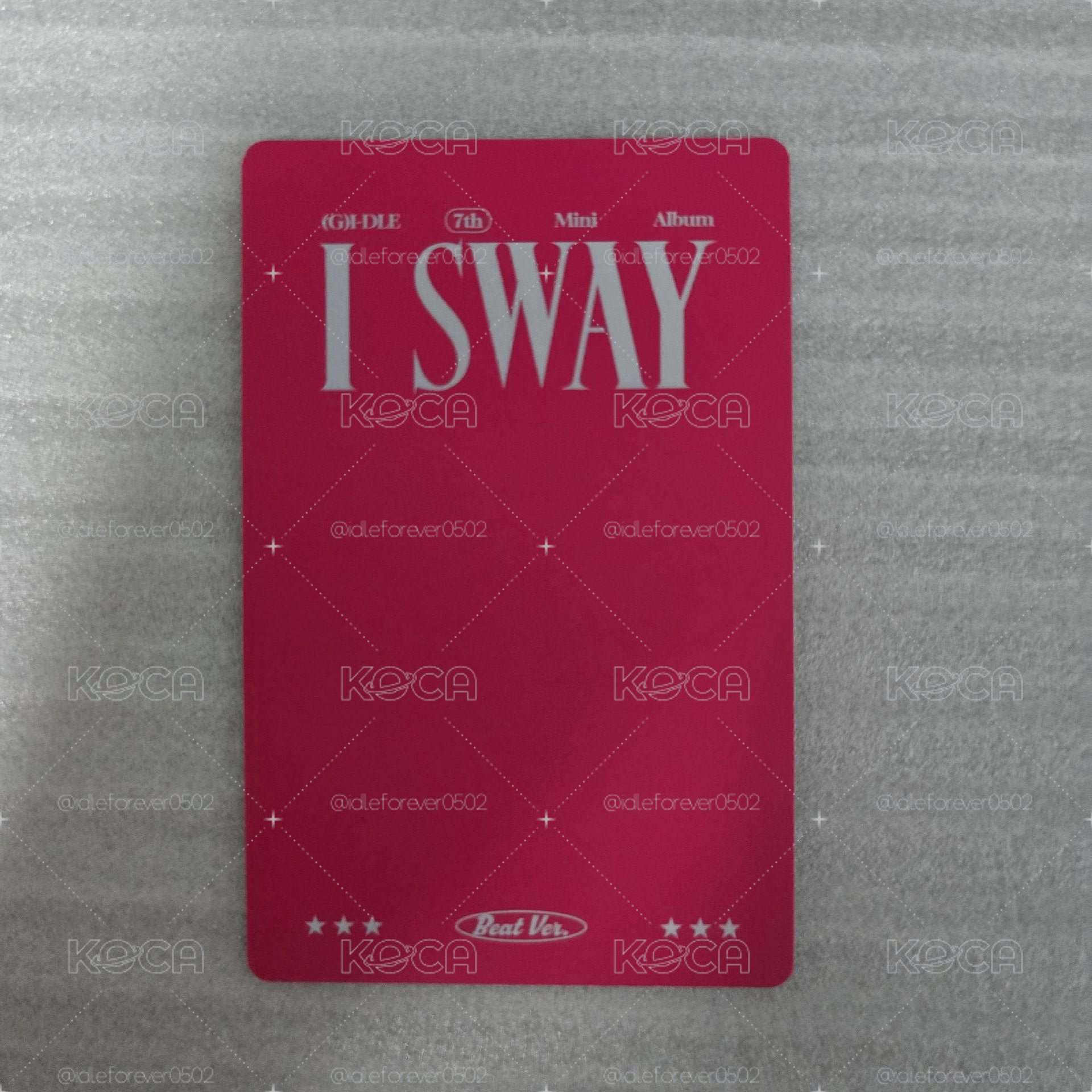 i-dle 迷七 I SWAY international 國際版 專卡 舒華