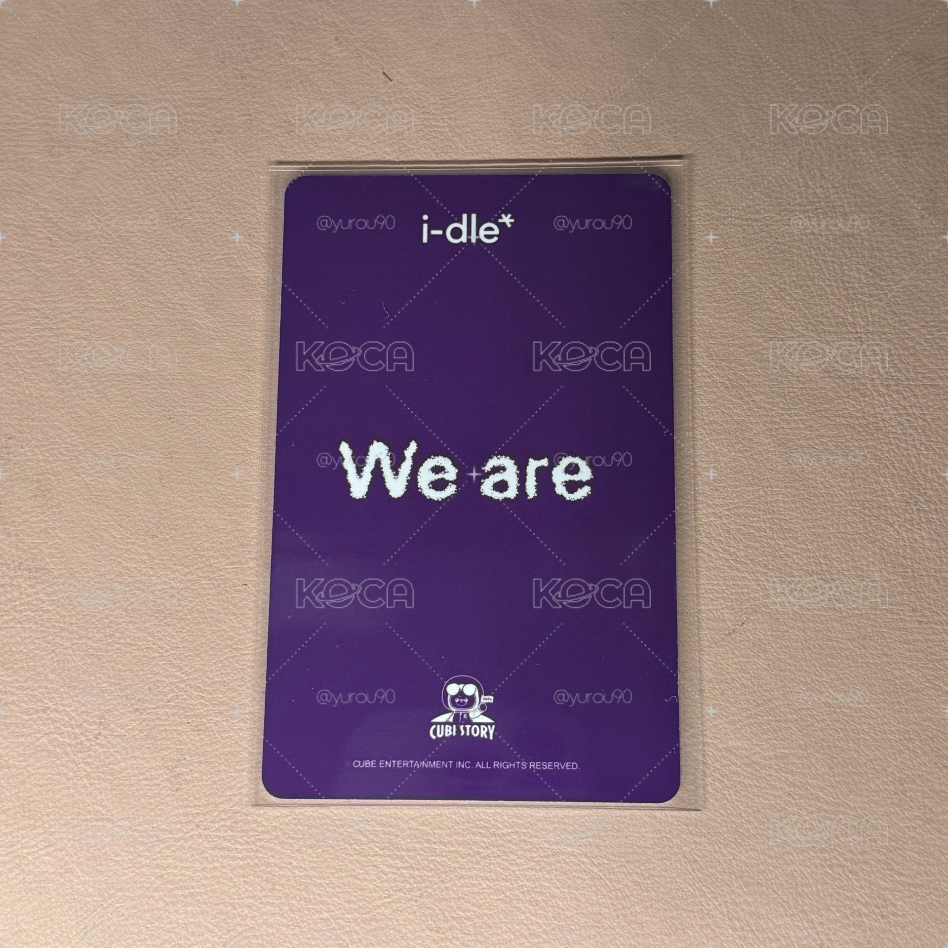 I-dle cube咖啡廳雨琦飲料卡