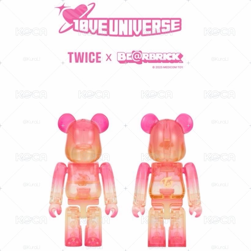 TWICE X BE@RBRICK 限量版 100%