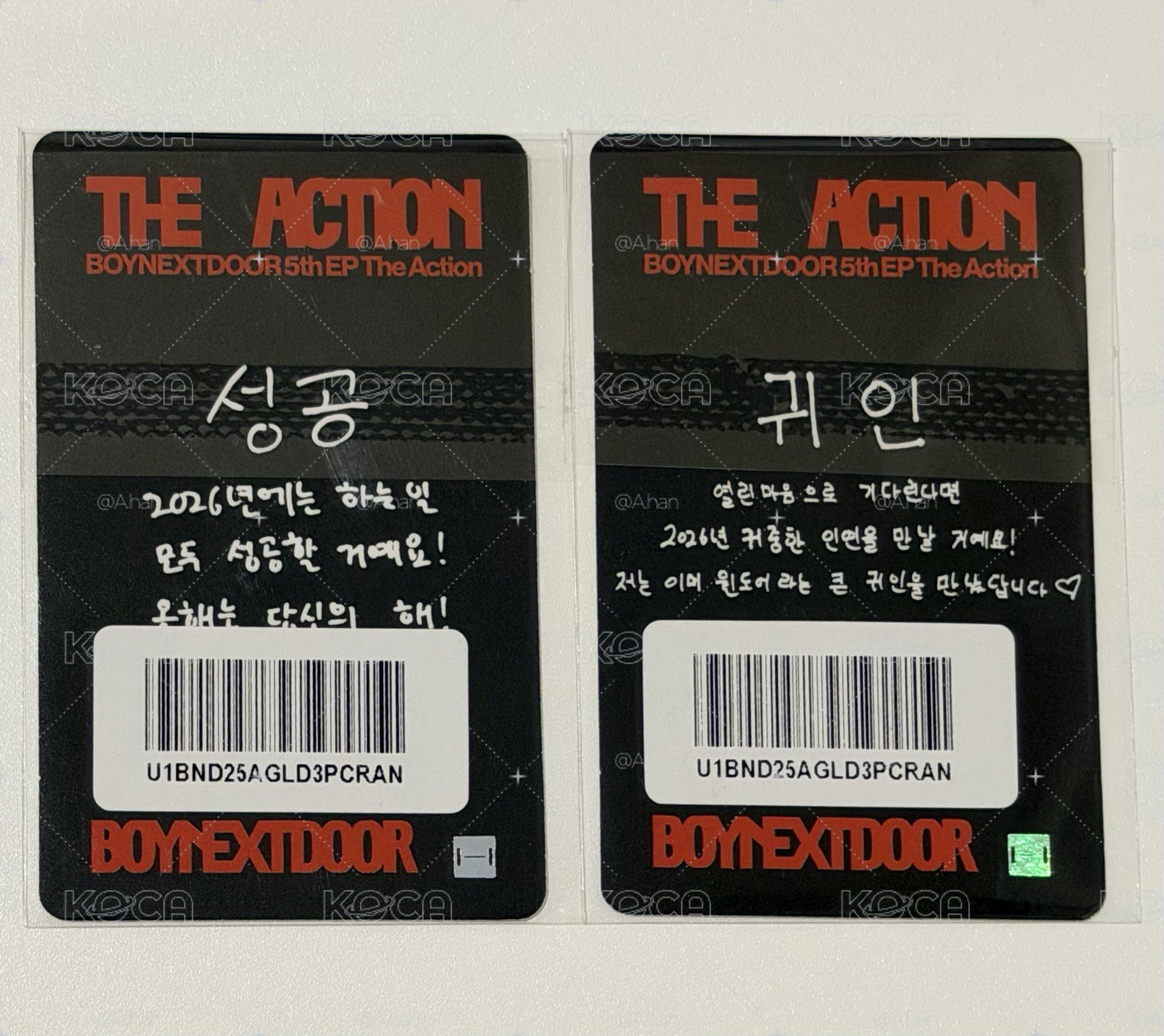 The Action wvs 新年 幸運卡 