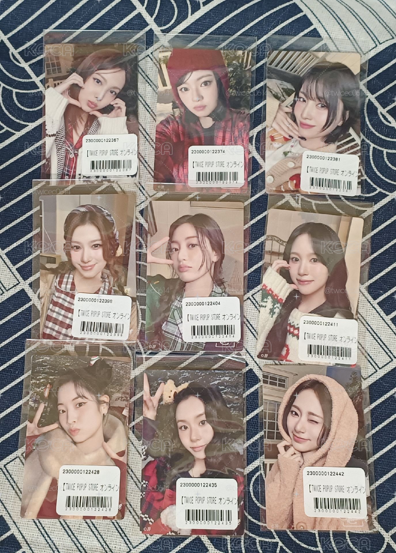 twice 一番賞貼紙全員一套九張