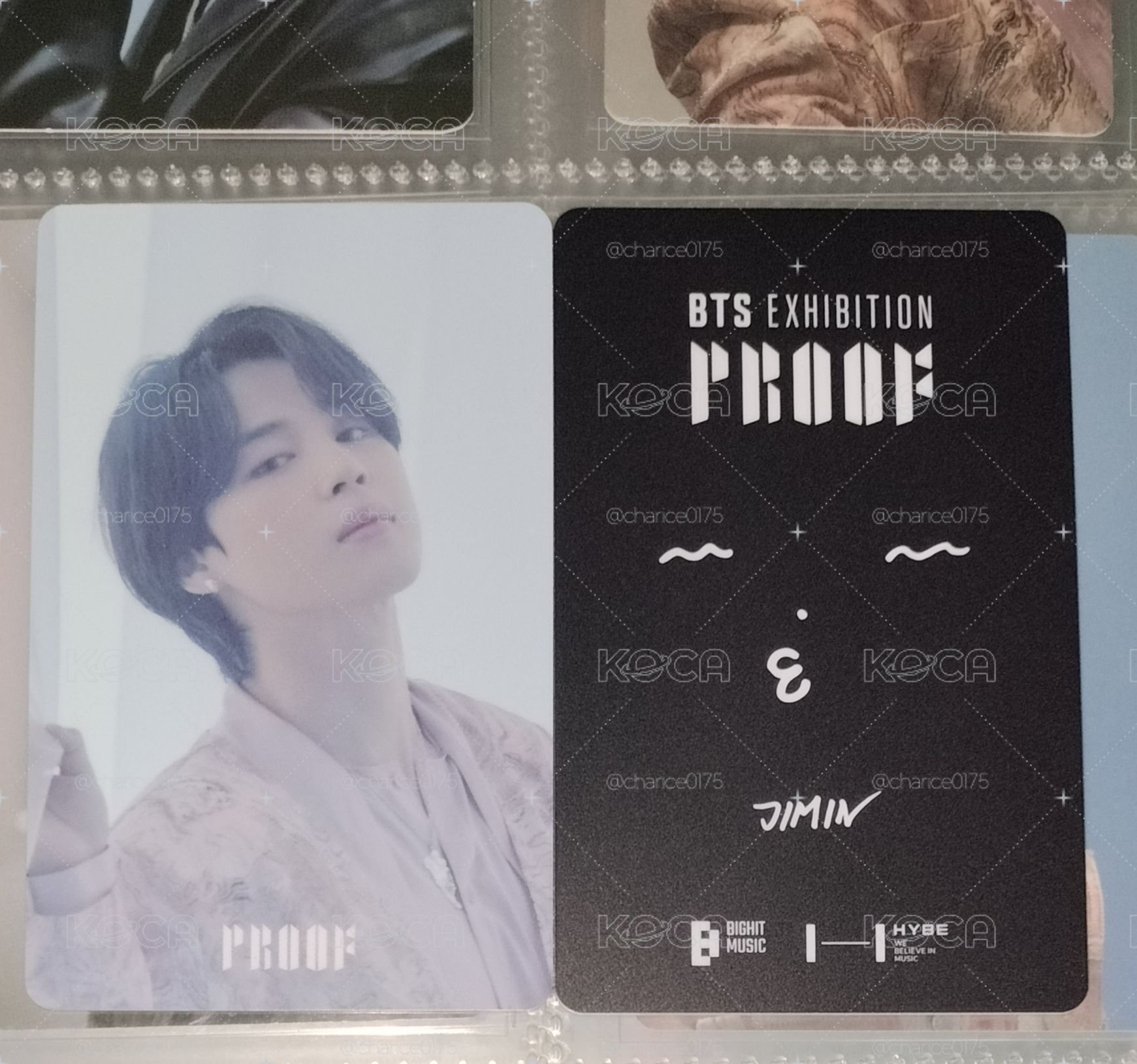 Proof 展覽入場卡 Hybe博物館 特典卡