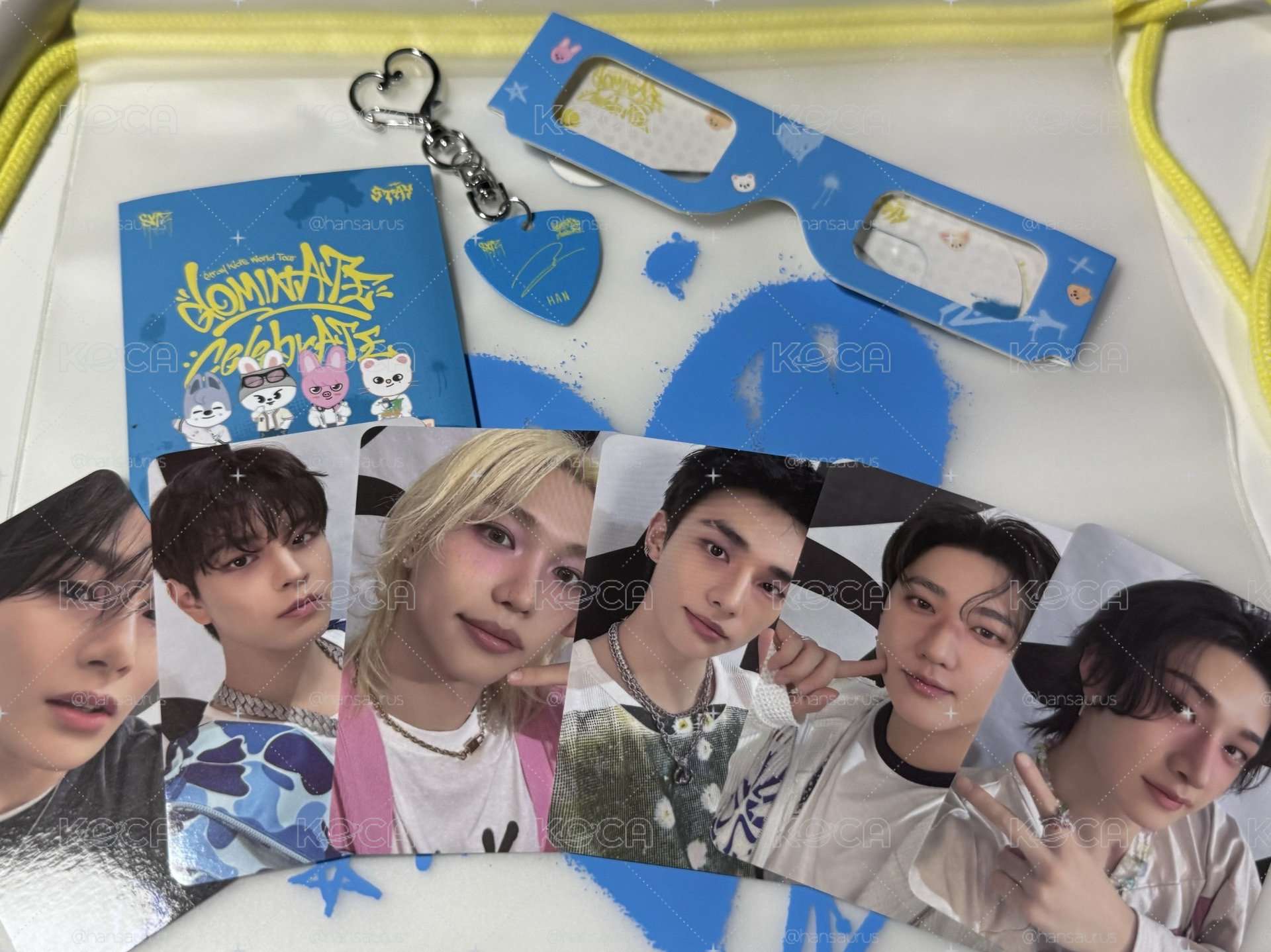 skz 2025 安可場粽卡 入場禮 pick 眼鏡 束口袋