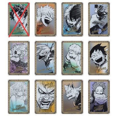 全新 僅拆檢／我的英雄學院 MHA 盲抽 燙金透卡 箔押透卡 原畫展