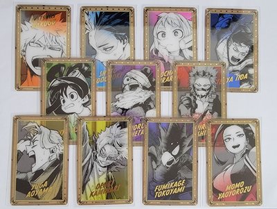 全新 僅拆檢／我的英雄學院 MHA 盲抽 燙金透卡 箔押透卡 原畫展