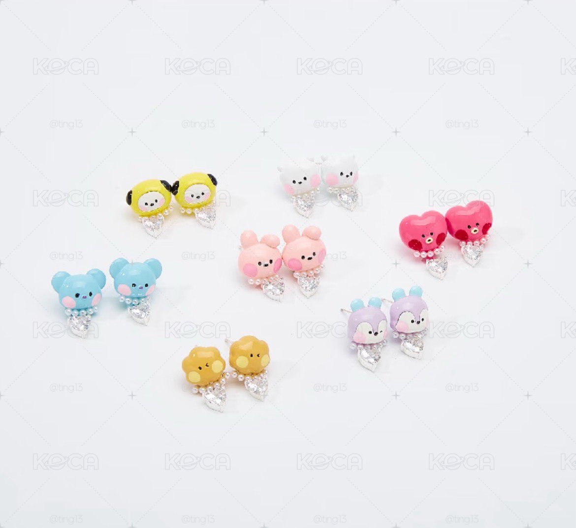 代購 BT21告白詩耳環