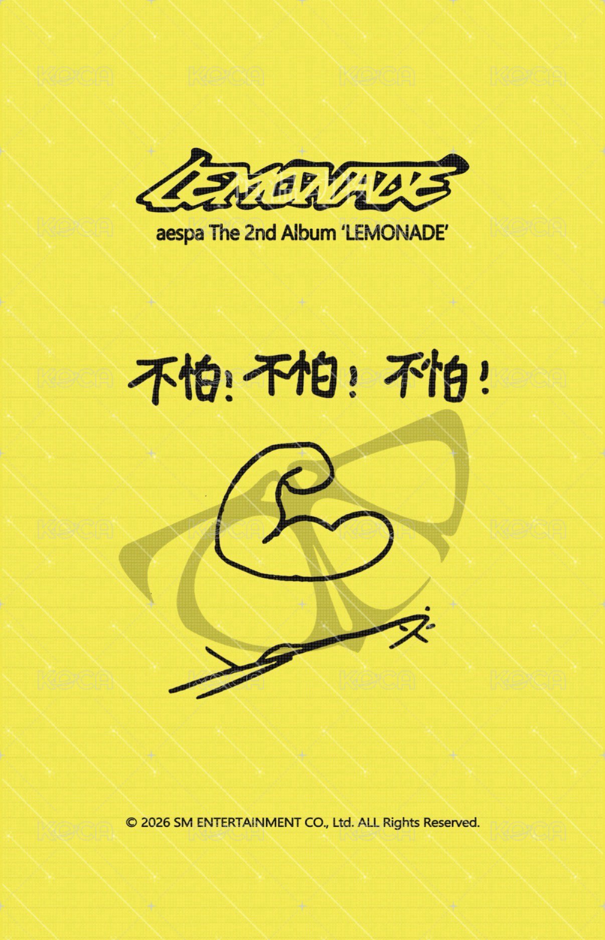 LEMONADE QQ音樂 線下限定卡 特典卡  背面