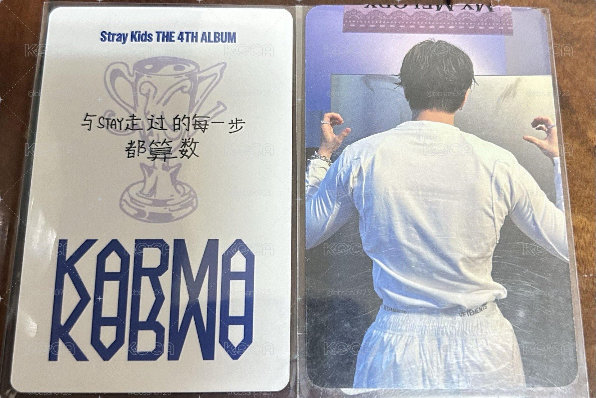 KARMA fans+專輯雙面卡