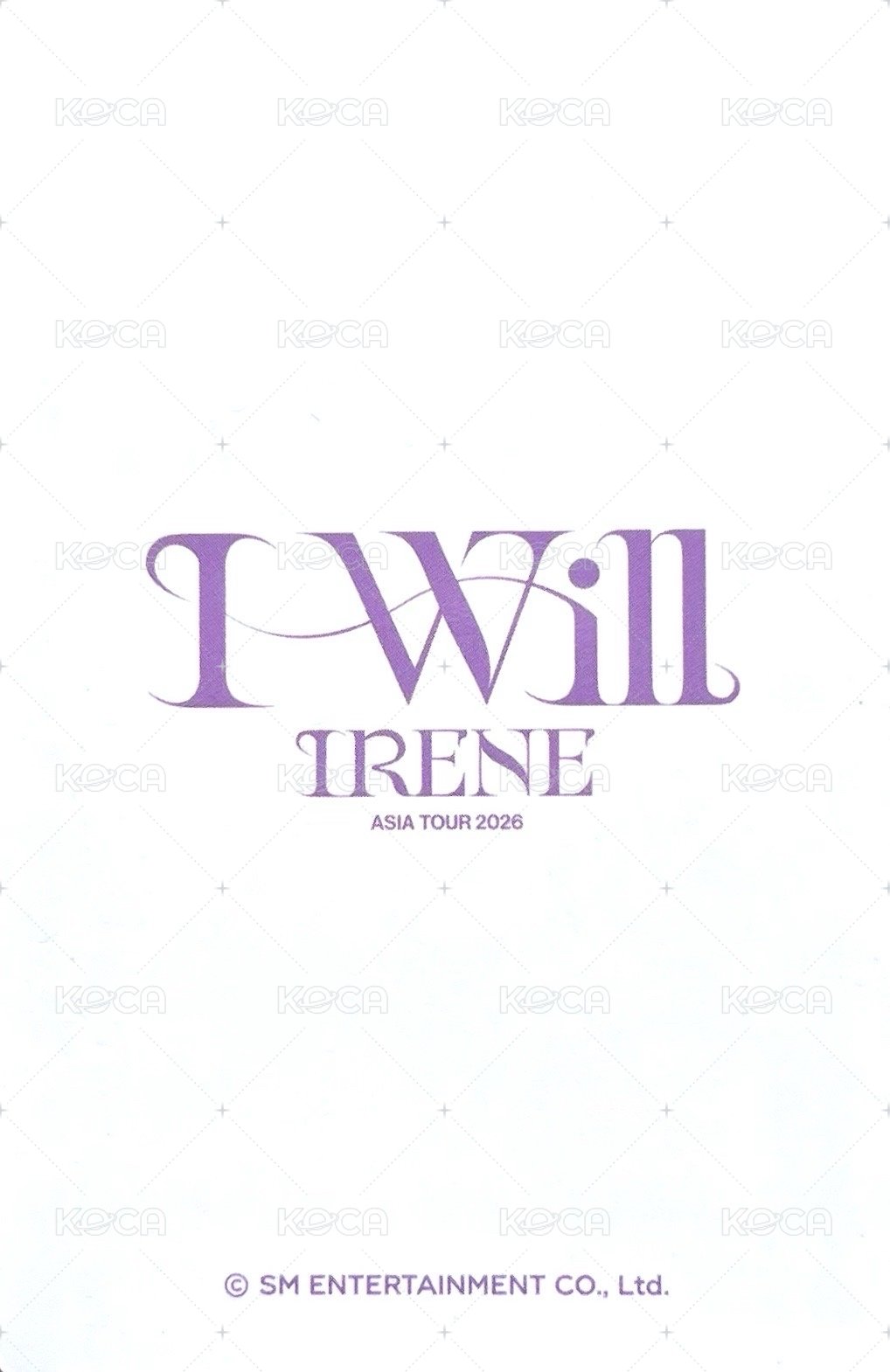 I-WILL 周邊卡 袋子卡 背面