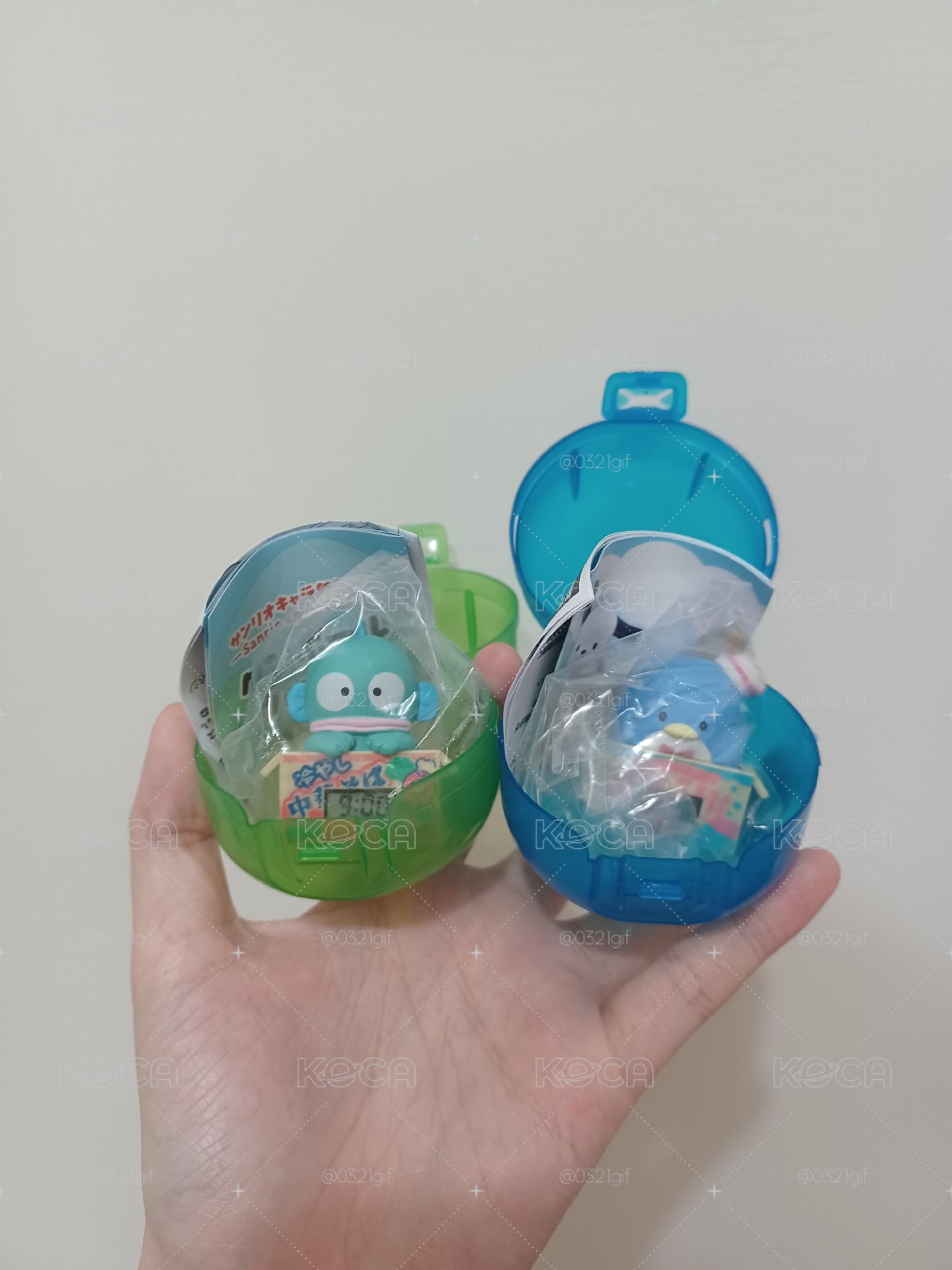 三麗鷗 紙箱造型時鐘扭蛋 漢頓 山姆企鵝