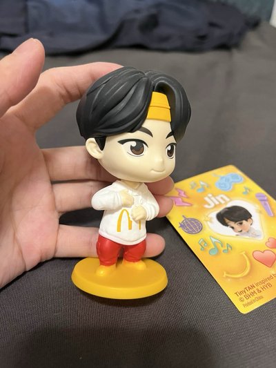 BTS JIN MCD麥當勞公仔含卡