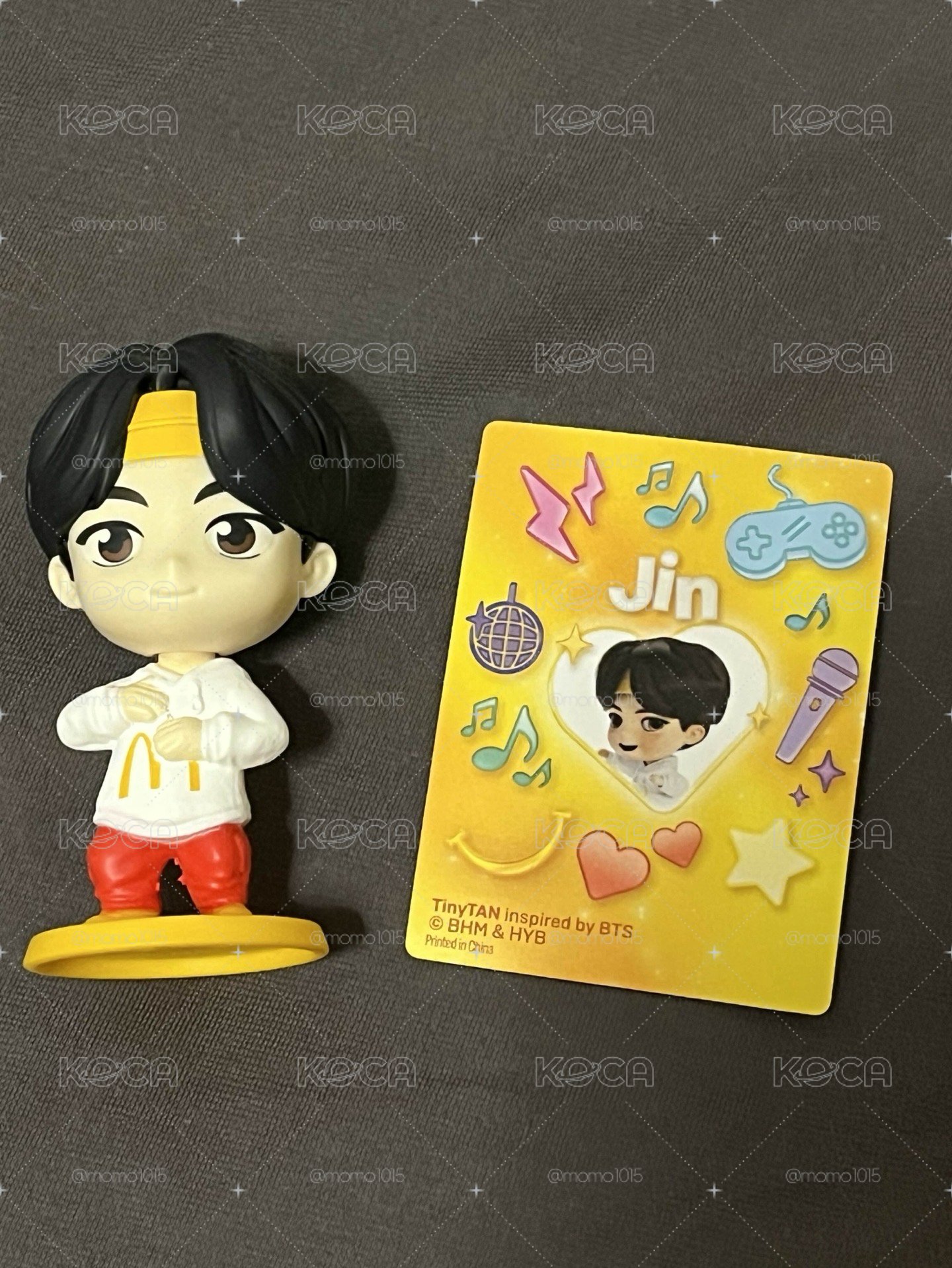 BTS JIN MCD麥當勞公仔含卡