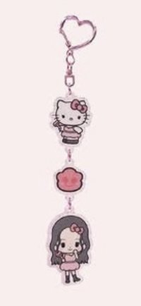 Jisoo Kitty聯名 壓克力 鑰匙圈吊飾 