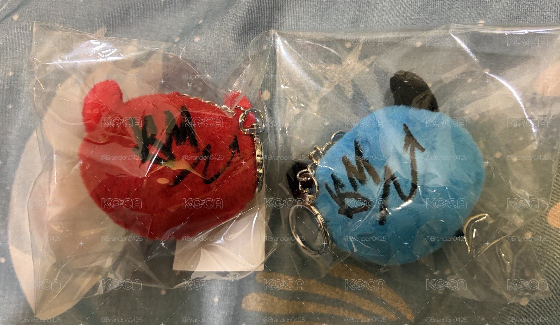 紅球、藍球吊飾