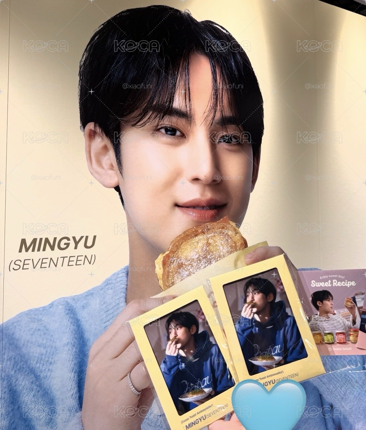 現貨 全新未拆 SEVNTEEN 민규 isacc toast 代言 明信片組