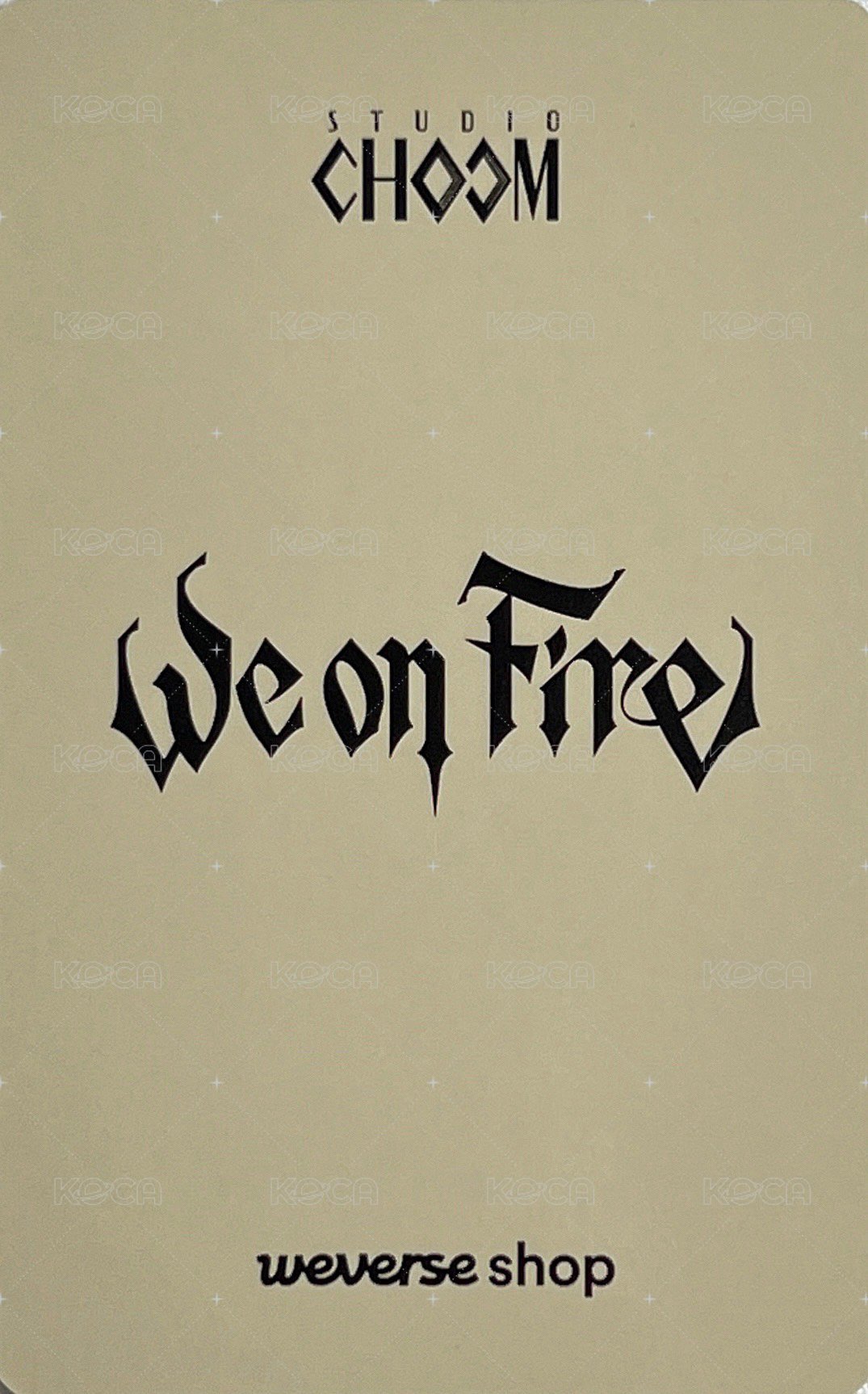 WOF wvs GL x STUDIO CHOOM 特典卡 A ver. 背面