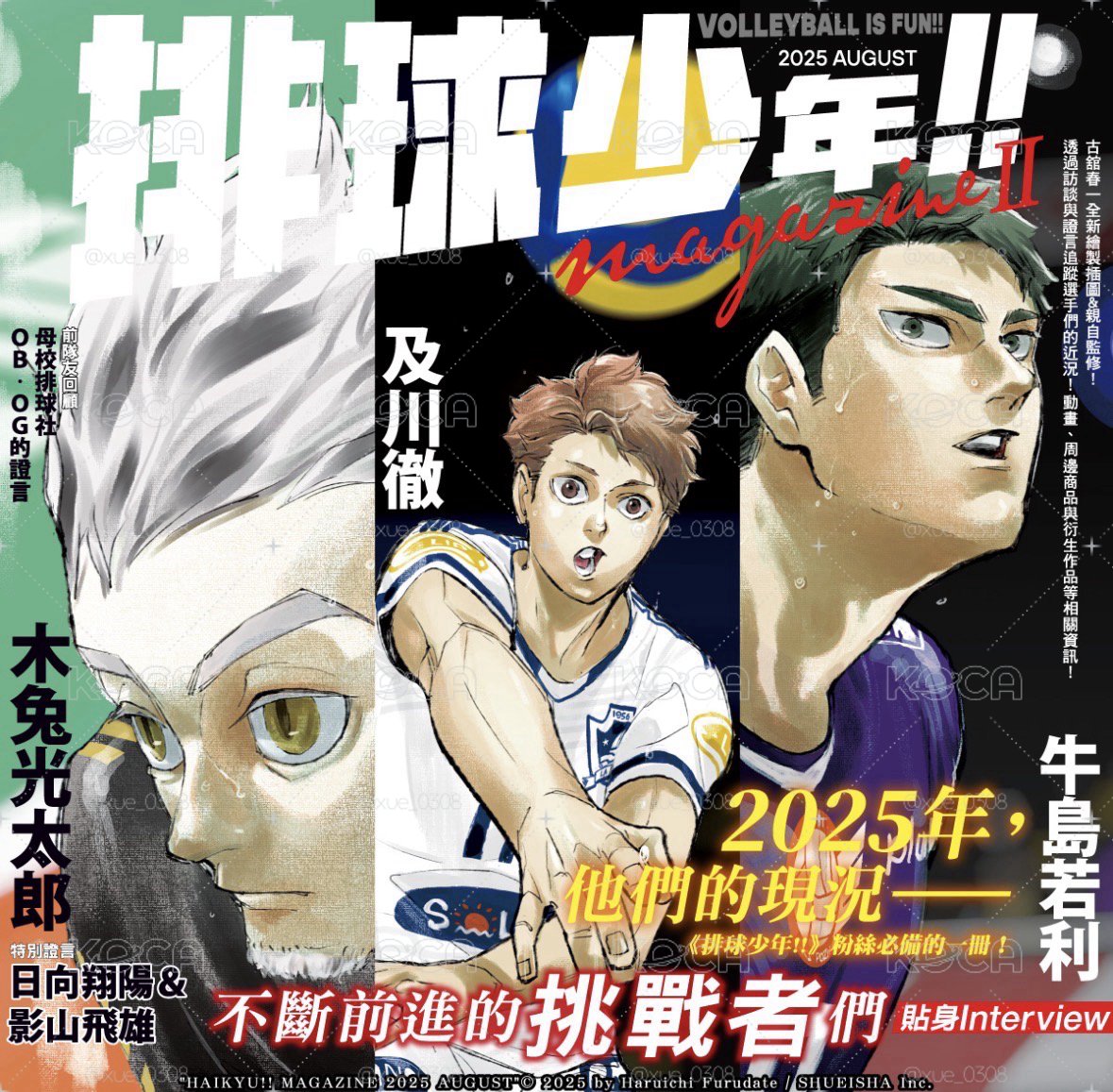 售 排球少年magazine II中文首刷版 山口公仔