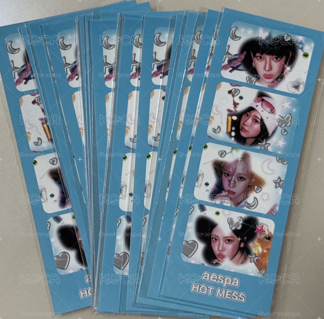 aespa HOT MESS 日專抽選B賞貼紙