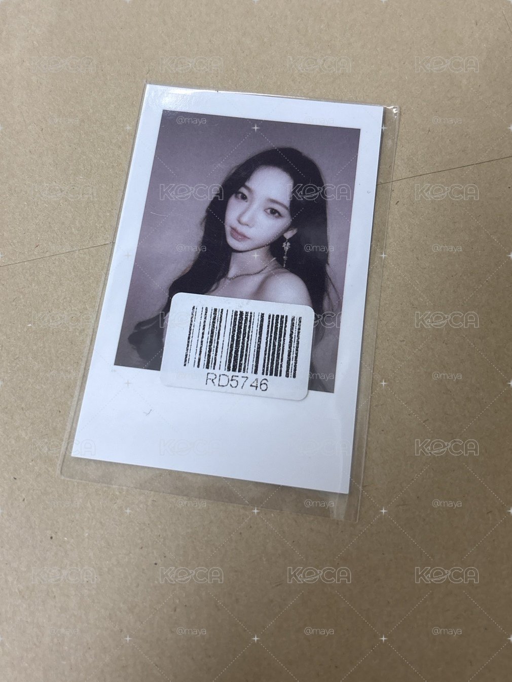 aespa 劉知珉 Karina KMS4.0幸運小卡 柚 KMS柚 拍立得柚  有防偽標