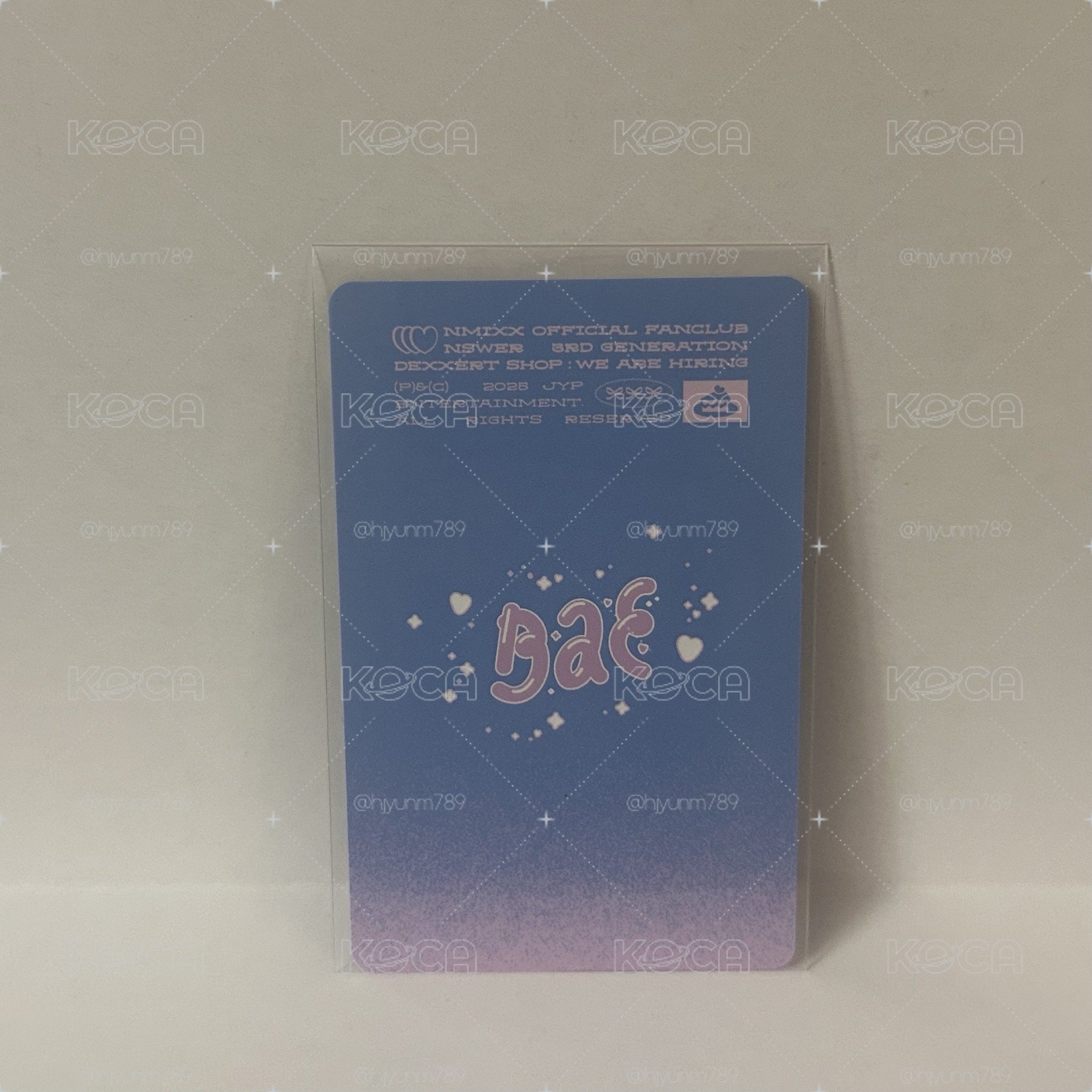 三期會員禮裴小卡（只有圖上的2張