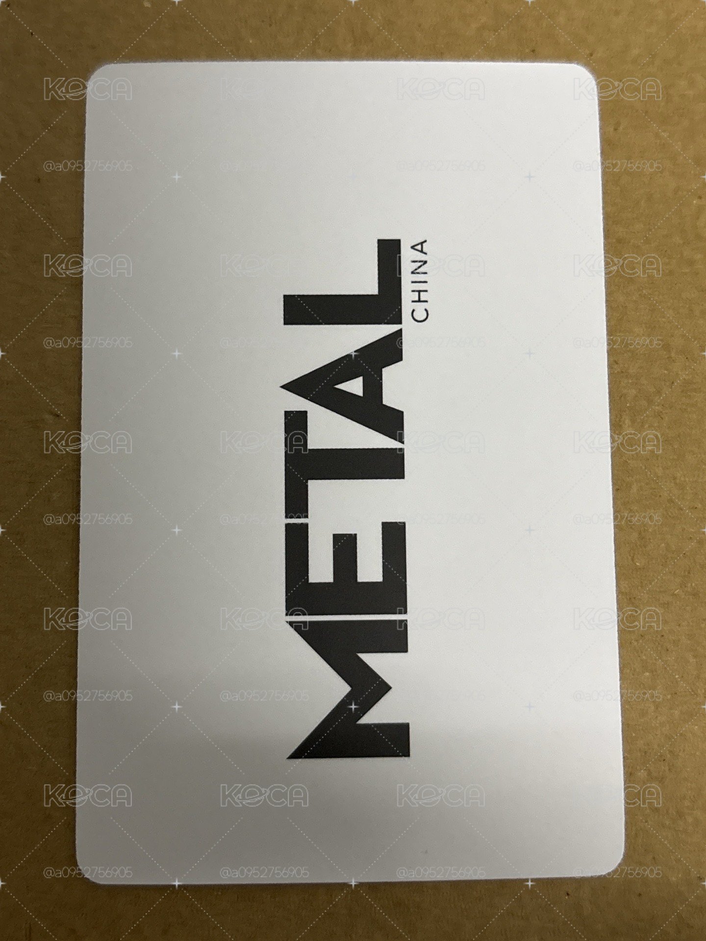 Metal 雜誌卡 METAL 雜誌固配小卡冬