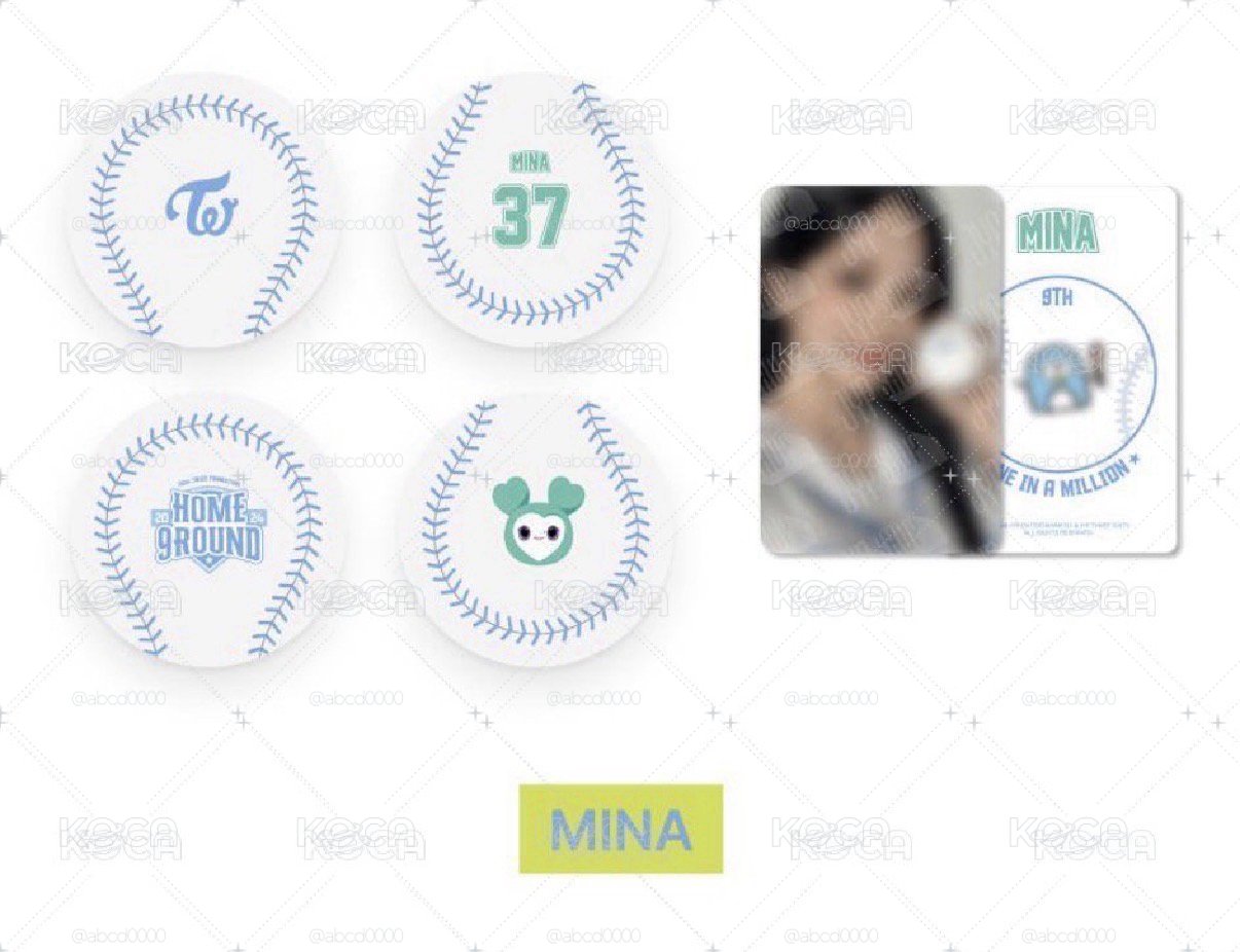 TWICE MINA 九週年FM 棒球含卡