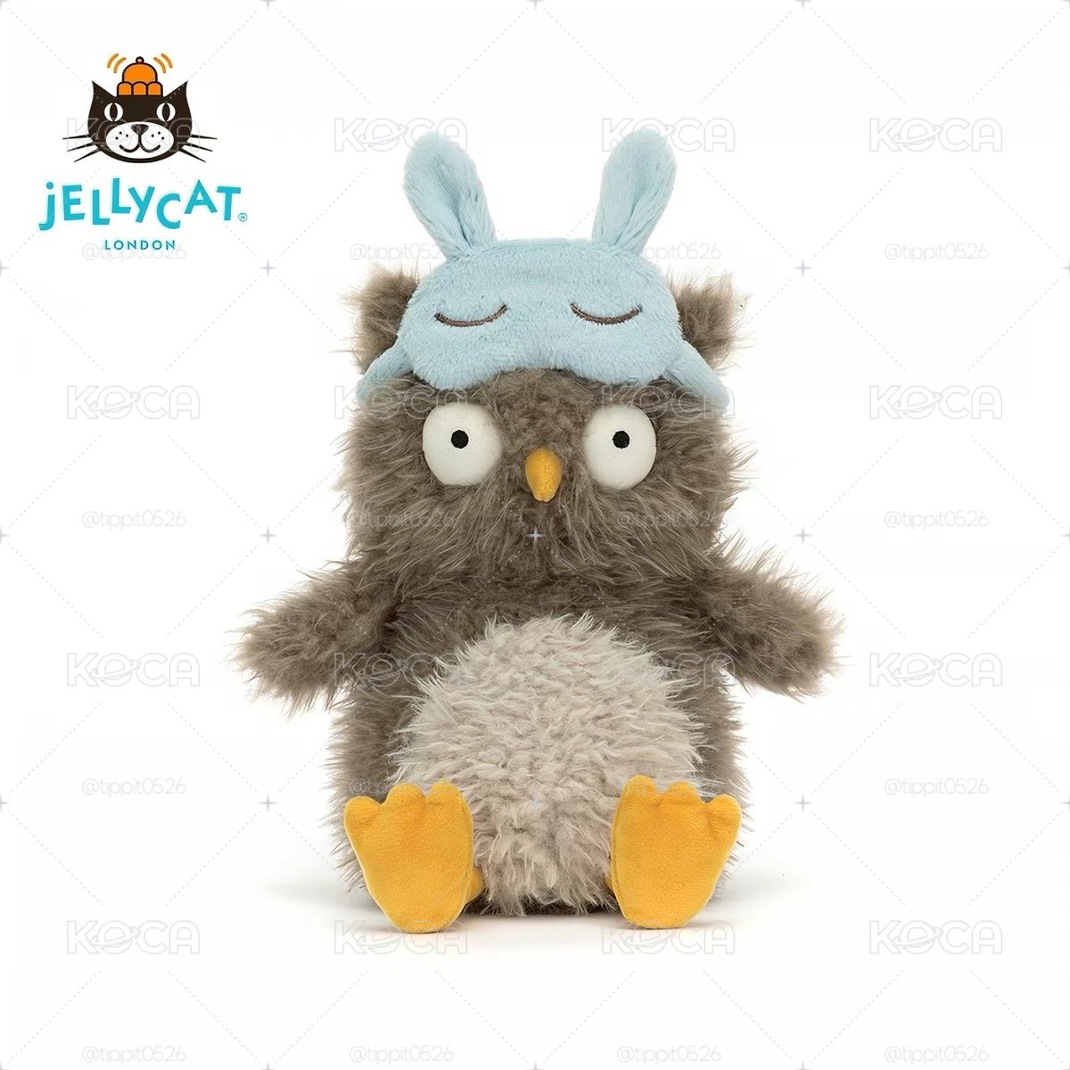 Jellycat酣睡貓頭鷹娃娃