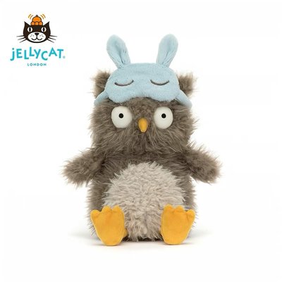 Jellycat酣睡貓頭鷹娃娃