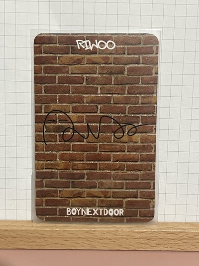 【現貨可直拍】Riwoo出道抽選