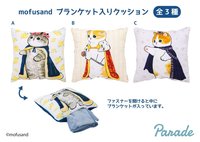 Parade景品 國王貓毛毯抱枕