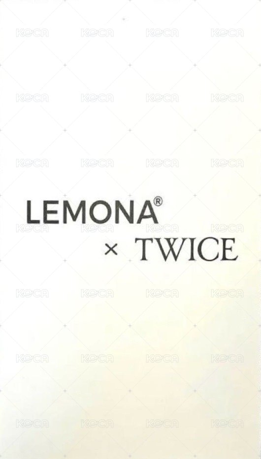 TWICE X LEMONA 代言卡  背面