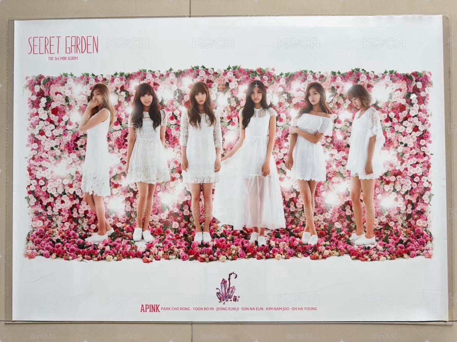 APINK 韓版 迷你三輯 secret garden 海報
