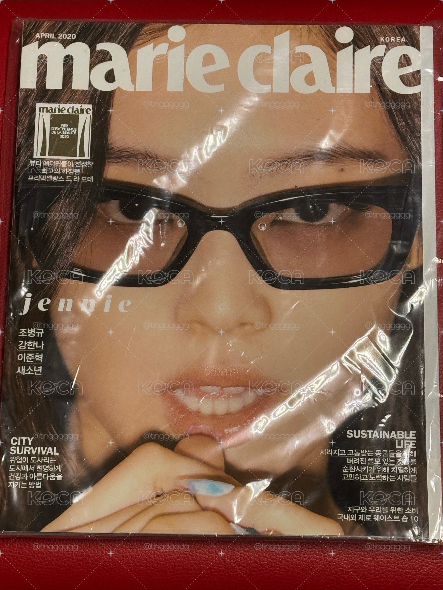 綁區 marie claire 雜誌 Jennie