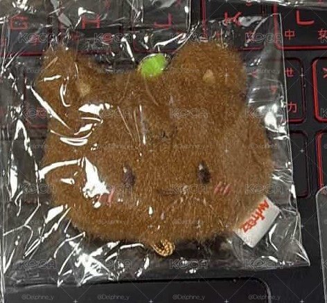 毛絨鍾貝爾吊飾🐻
