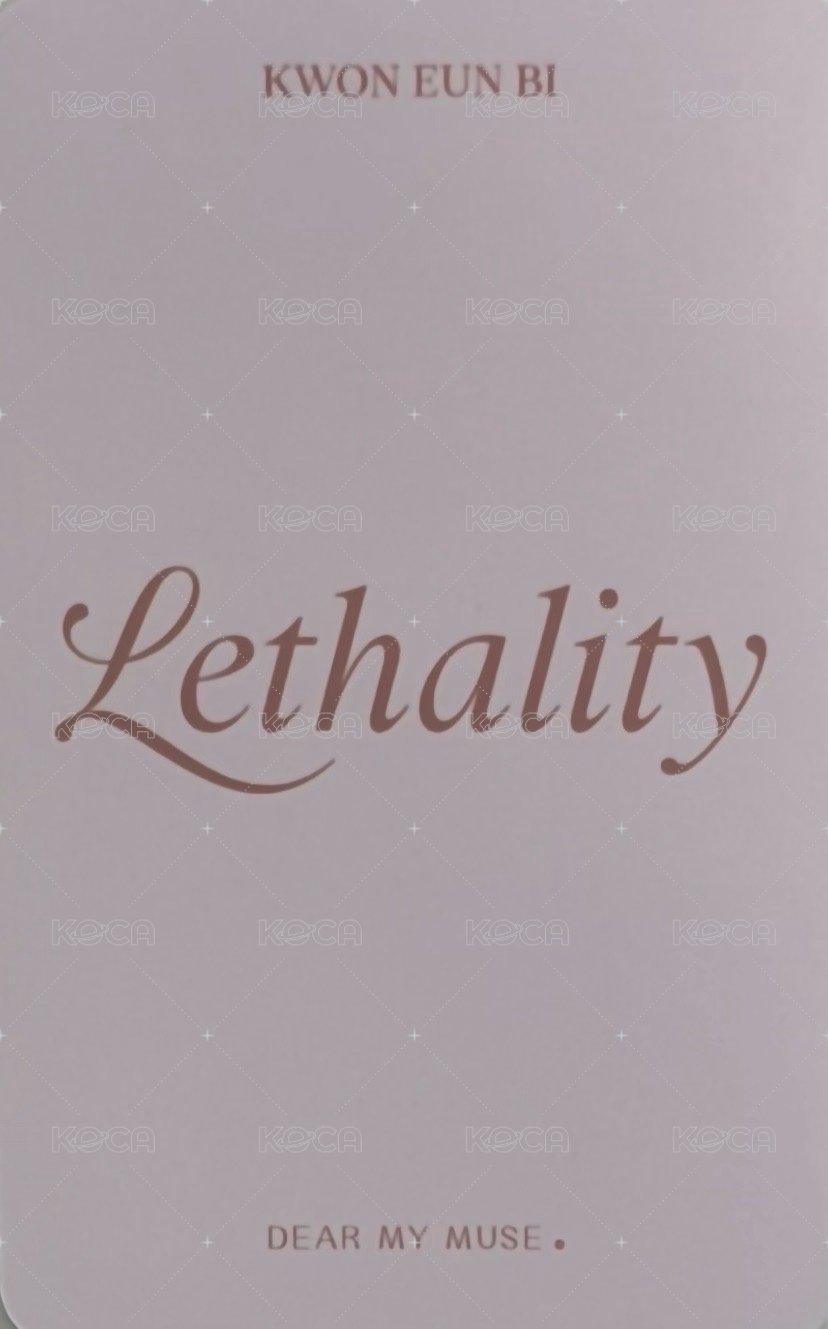 Lethality dmm 3.0 簽售卡  背面